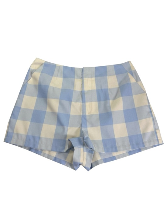 Avec Les Filles Pants - Avec Les Filles Blue Gingham Plaid Tailored Shorts Size Varied NWT | Lined